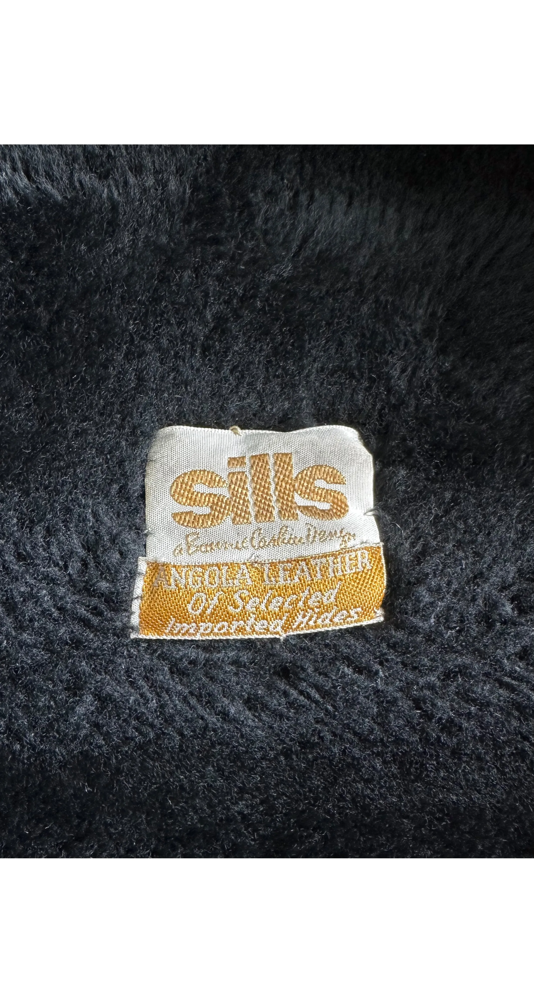 1970s Turnlock Black Leather Fur Trim A-Line Coat
