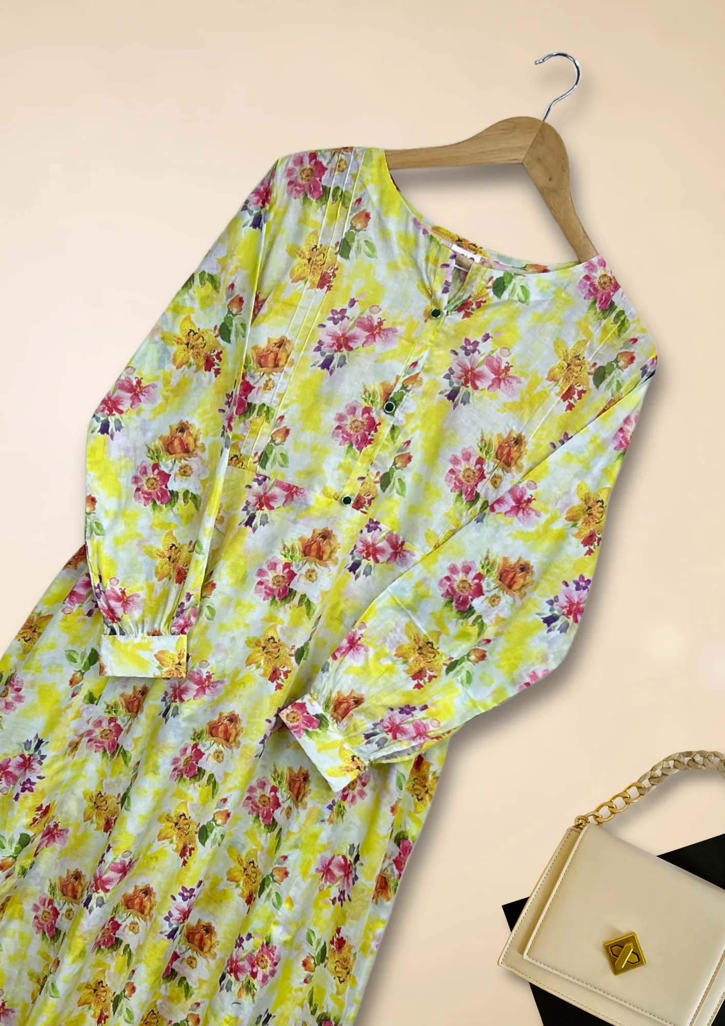 1Pc Printed Lawn Long Tunic PRINT-R24-0018