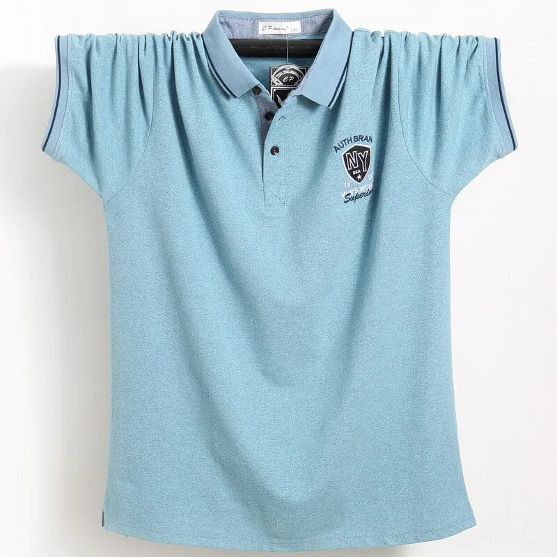5XL Purple Polo - Badge Business Office Shirt