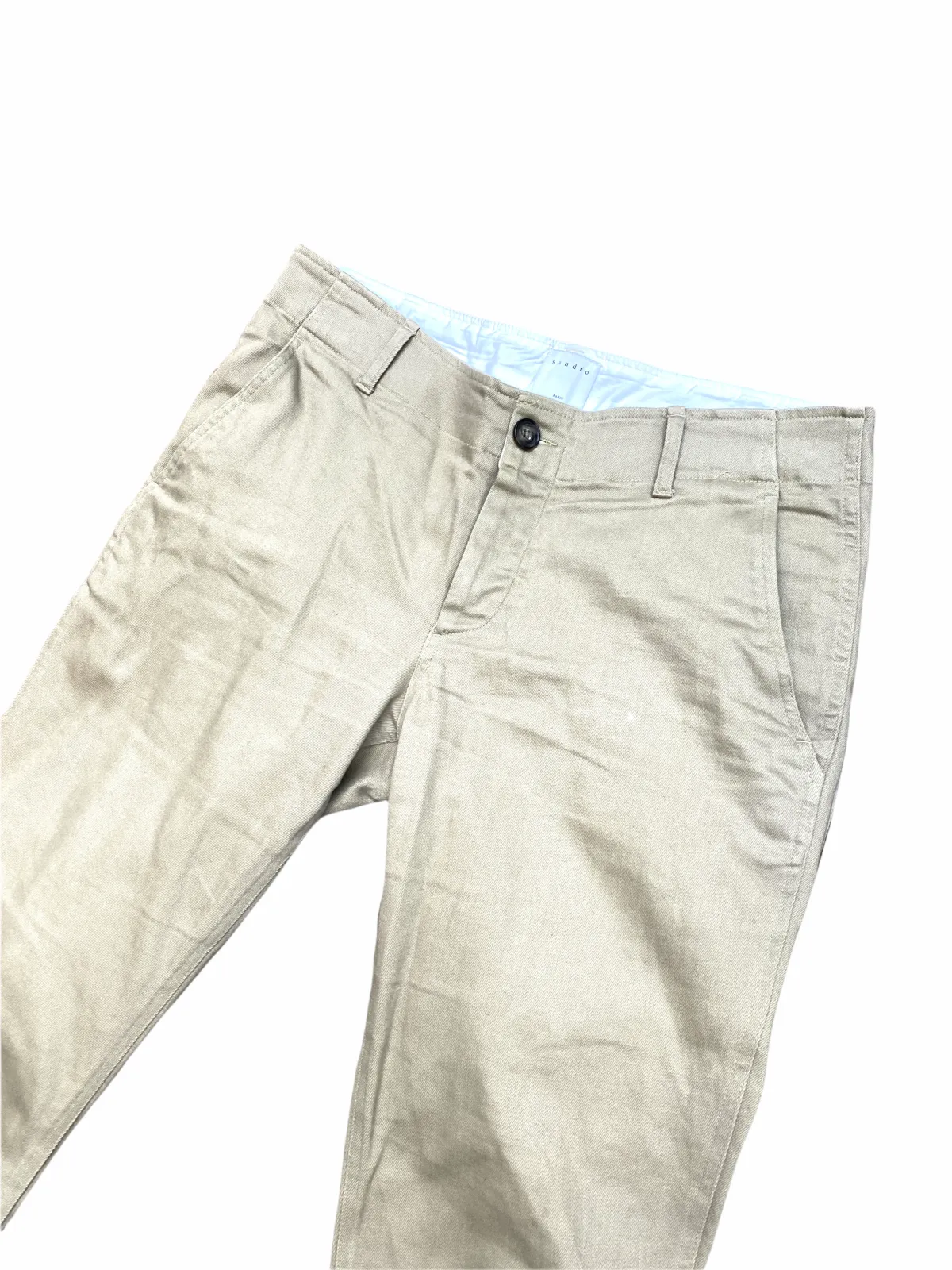 Beige Cotton Chino Pants  Size US 34