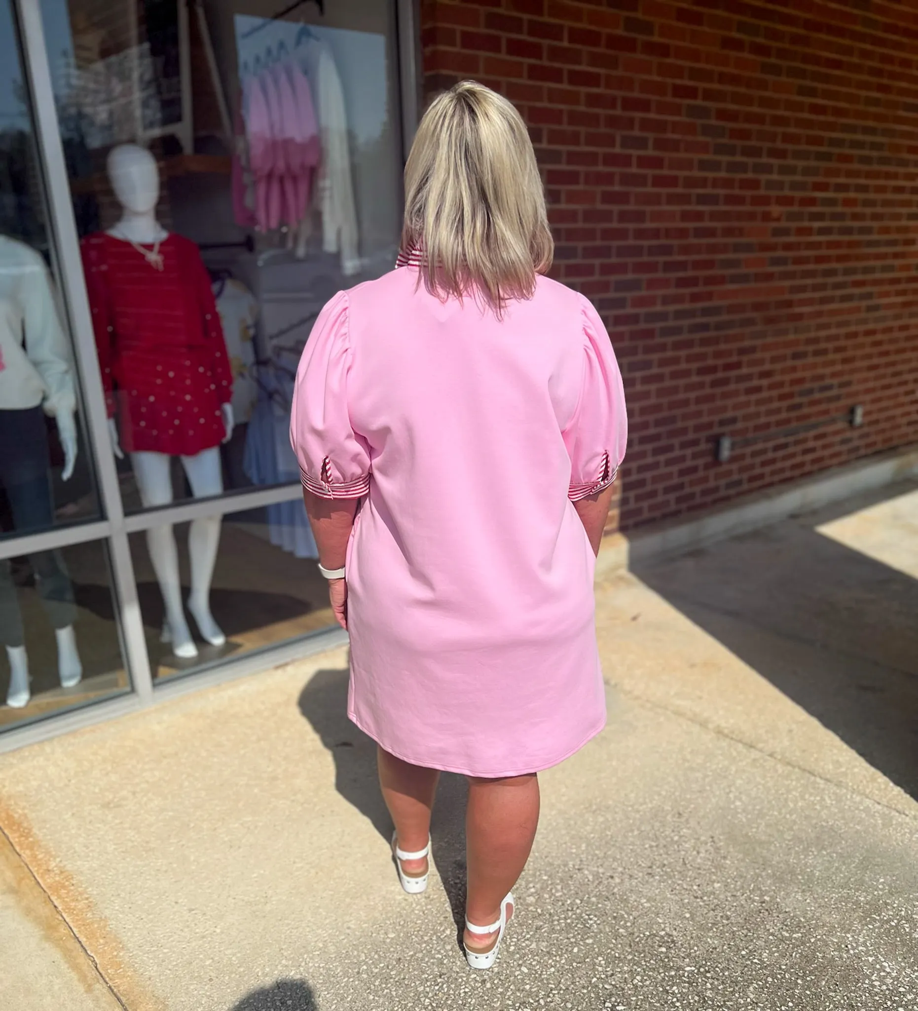Better Believe It Curvy Pink Polo Dress