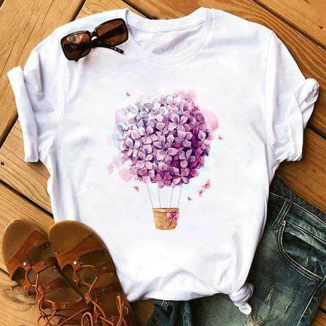 Bicycle Vogue T Shirt Women Summer Casual T Shirts