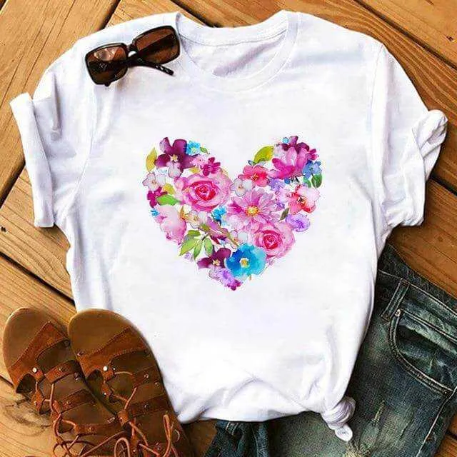 Bicycle Vogue T Shirt Women Summer Casual T Shirts