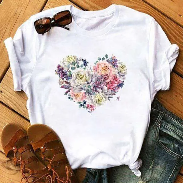 Bicycle Vogue T Shirt Women Summer Casual T Shirts