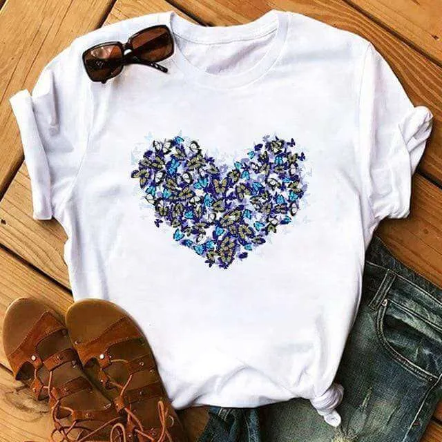 Bicycle Vogue T Shirt Women Summer Casual T Shirts