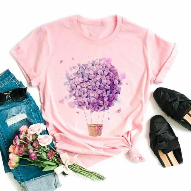 Bicycle Vogue T Shirt Women Summer Casual T Shirts