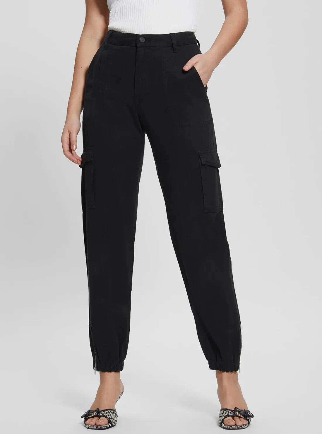 Black Bowie Cargo Chino Pants