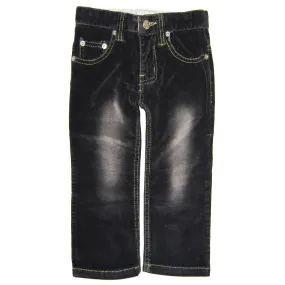 Black-Green Roy Corduroy Jeans by: Mini Shatsu