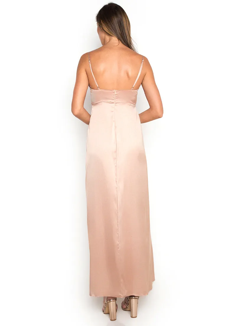 Blush Satin Slip Dress