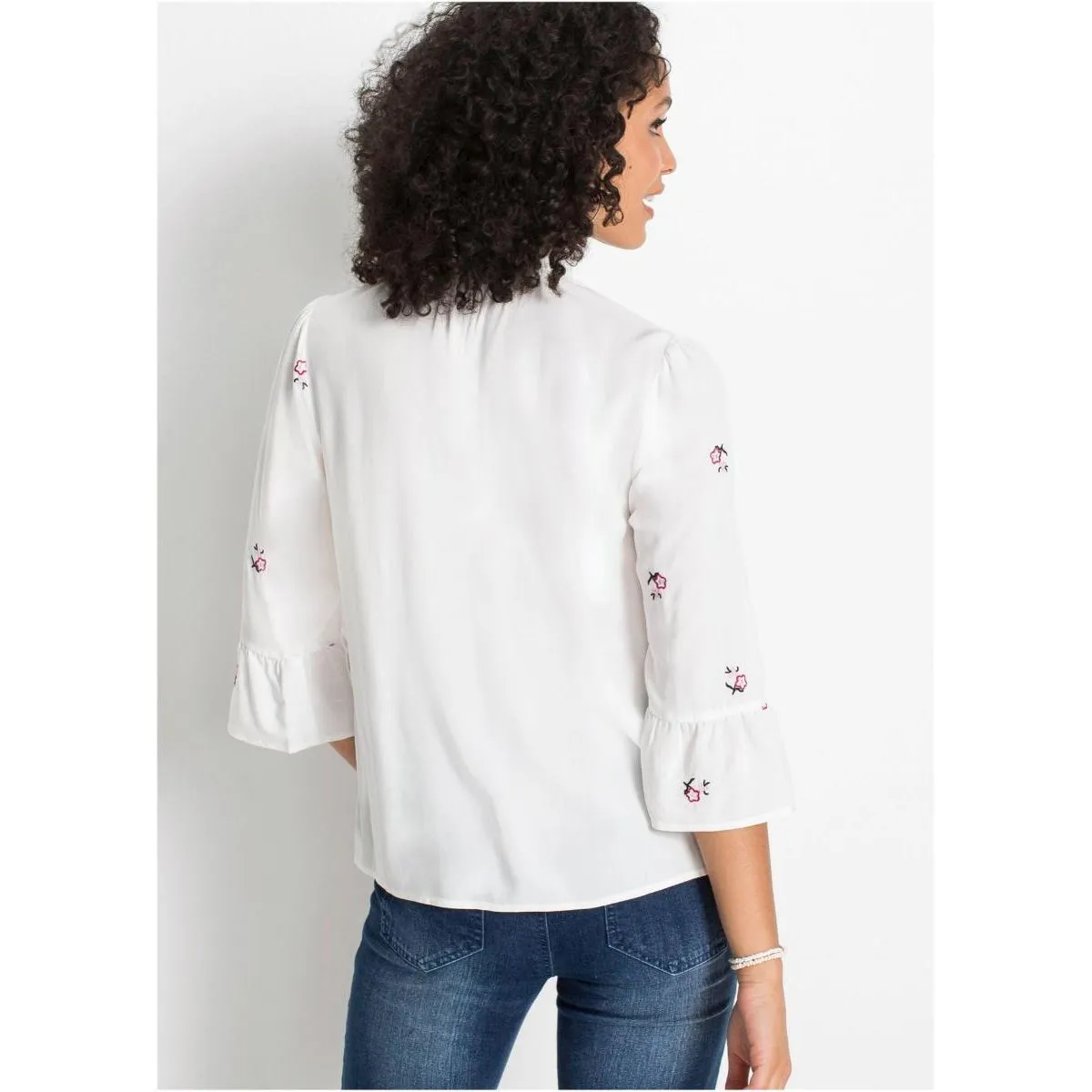 Bodyflirt Ivory Embroidered Blouse