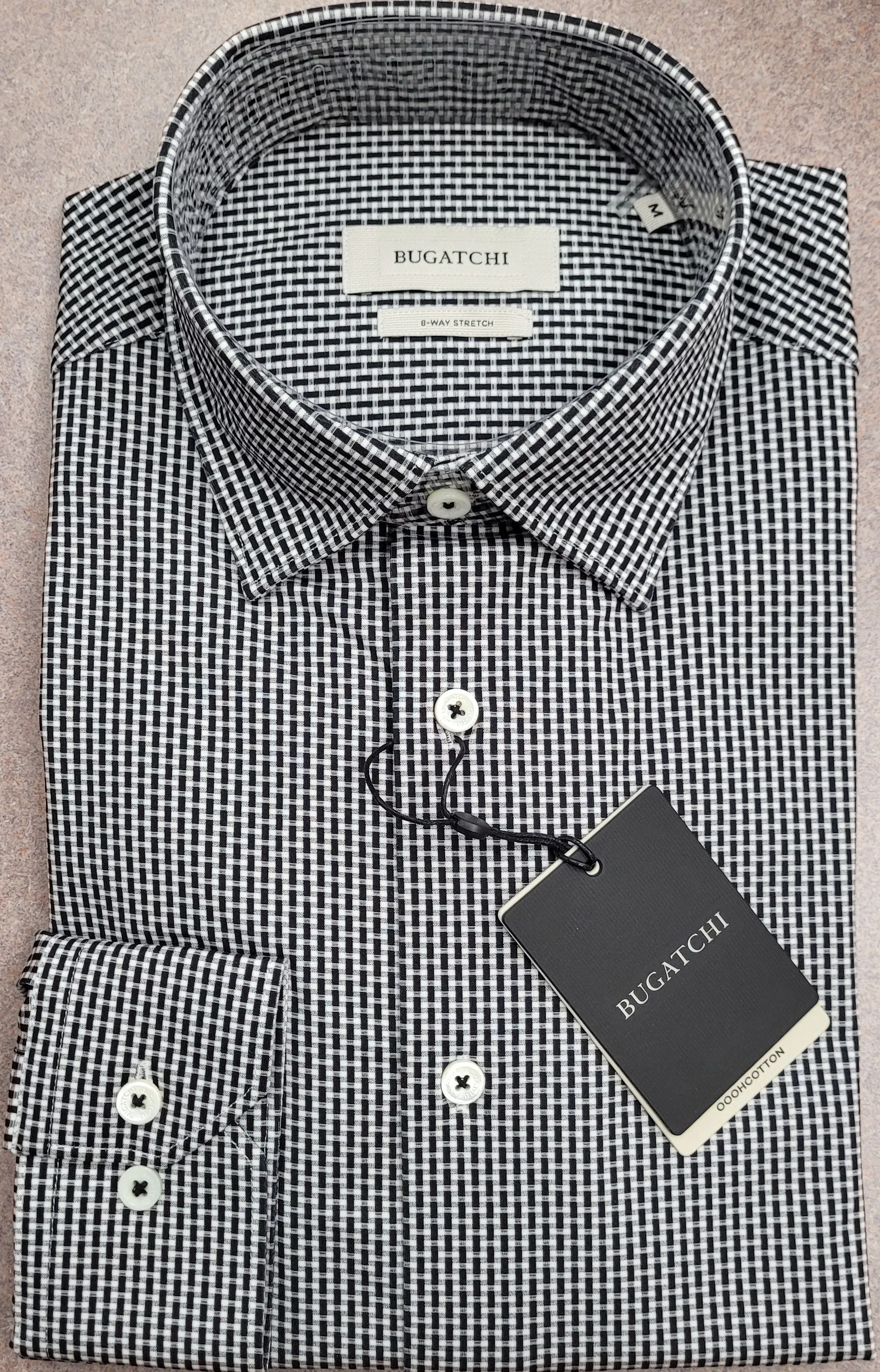 Bugatchi - Long Sleeve - Modern Fit - OOOHCotton Tech - 8 way Stretch - FF9008K65