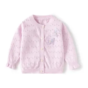 Butterfly Little Girls' Cardigan