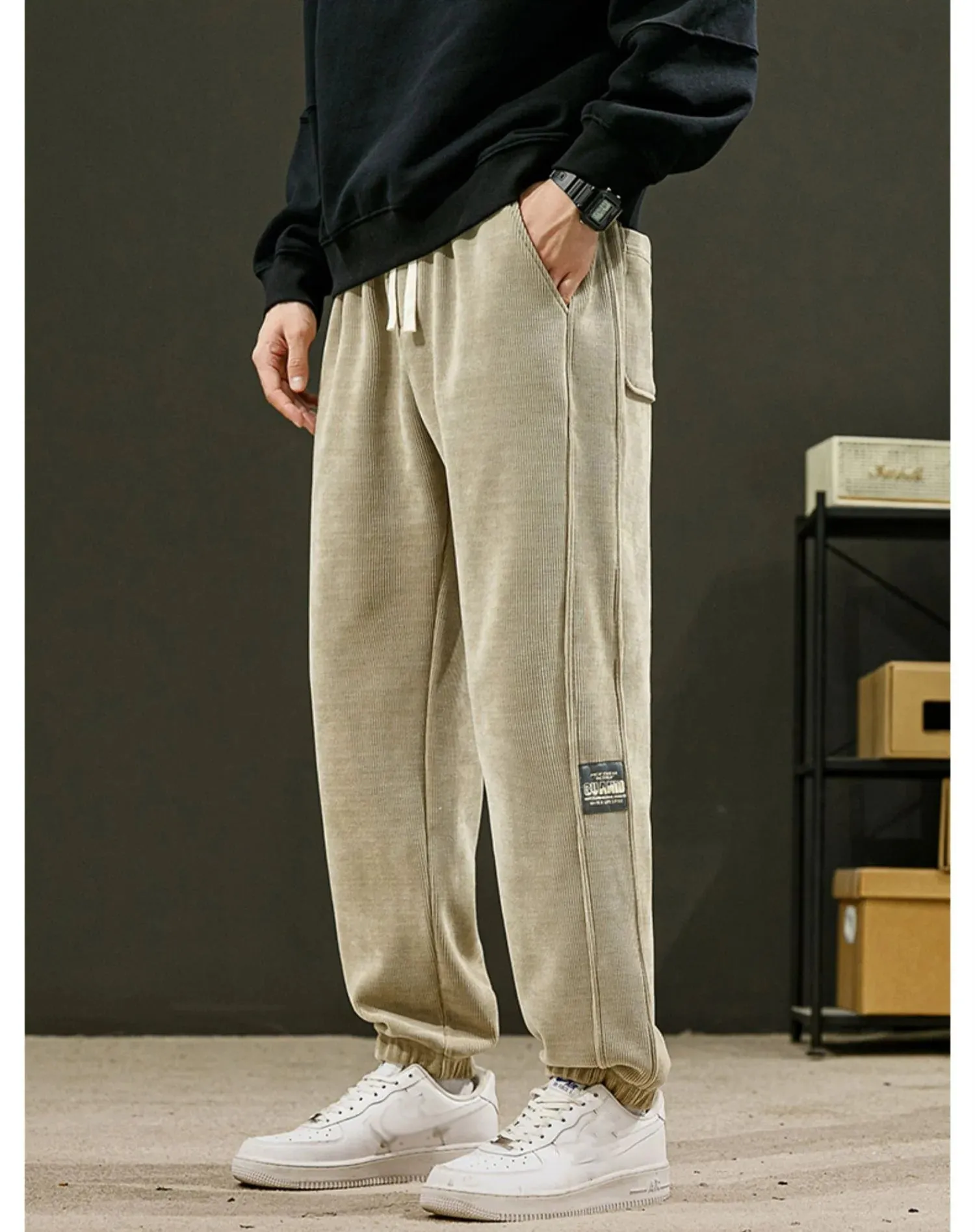 🎁Christmas sale🎅Fashion Corduroy Fabric Men's Casual Soft Pants