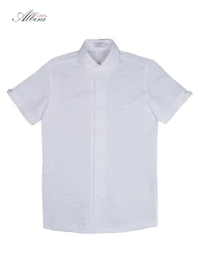 Coconut Sorbet Seersucker Short Sleeve Shirt