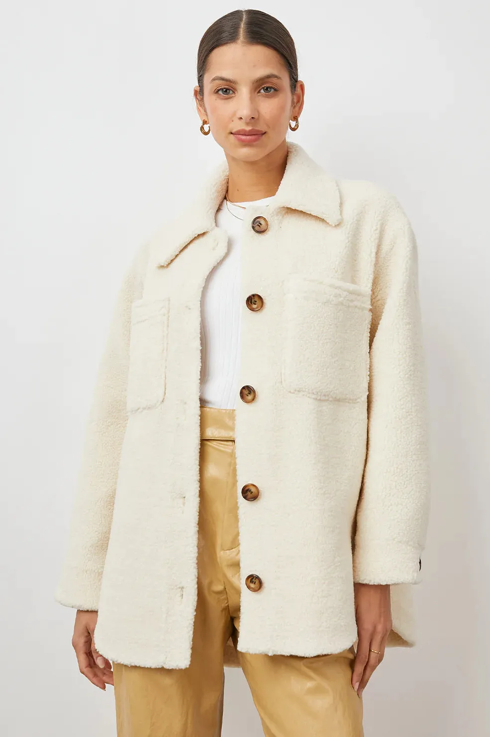 Connie Ivory Teddy Jacket