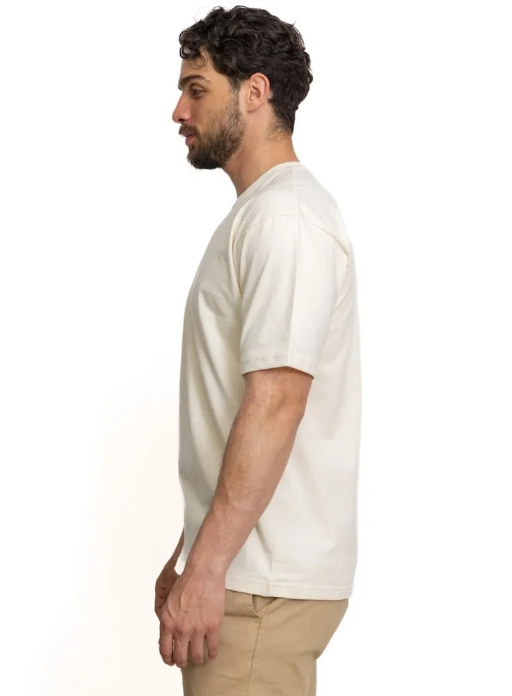 Creamy Over Size Round T-Shirt