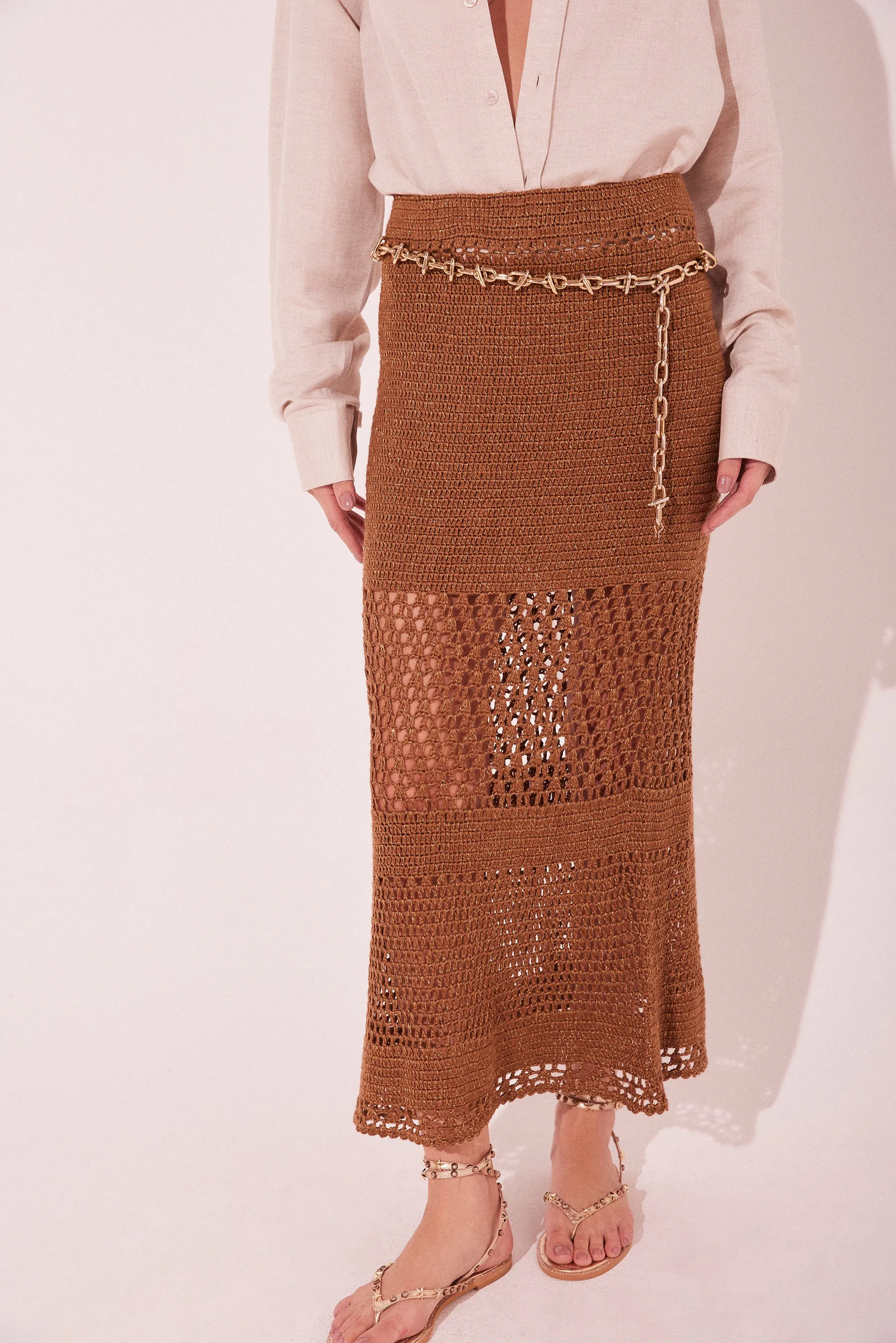 Crochet Crochet Midi Skirt E5540A2250