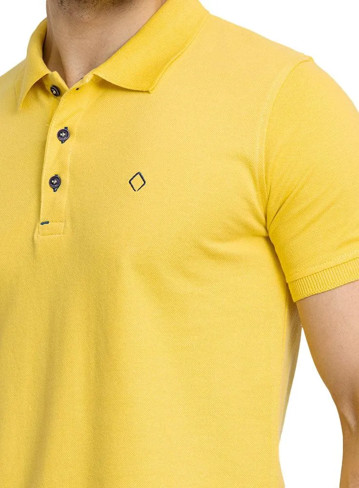 Cyber Yellow Basic Polo
