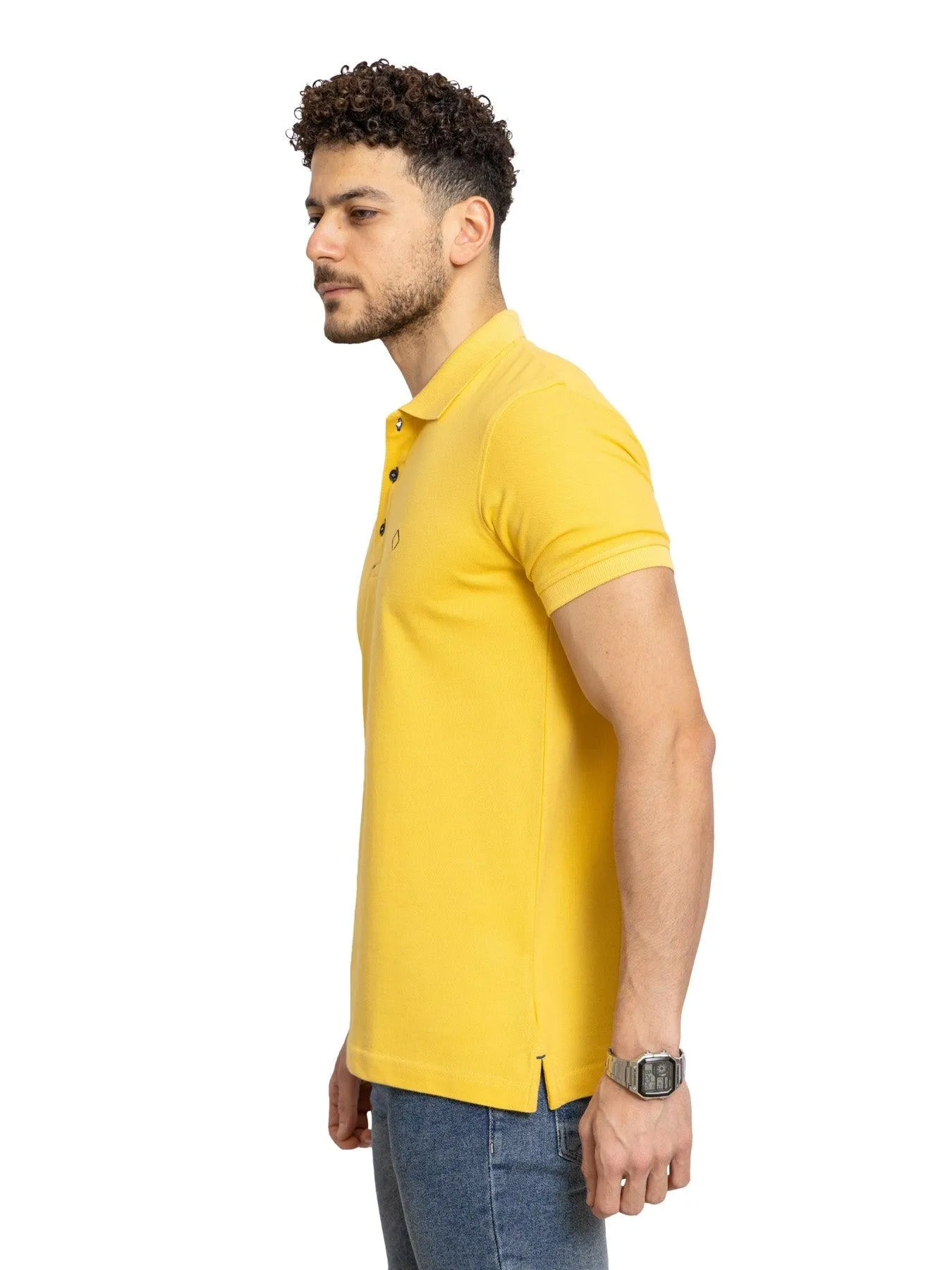 Cyber Yellow Basic Polo
