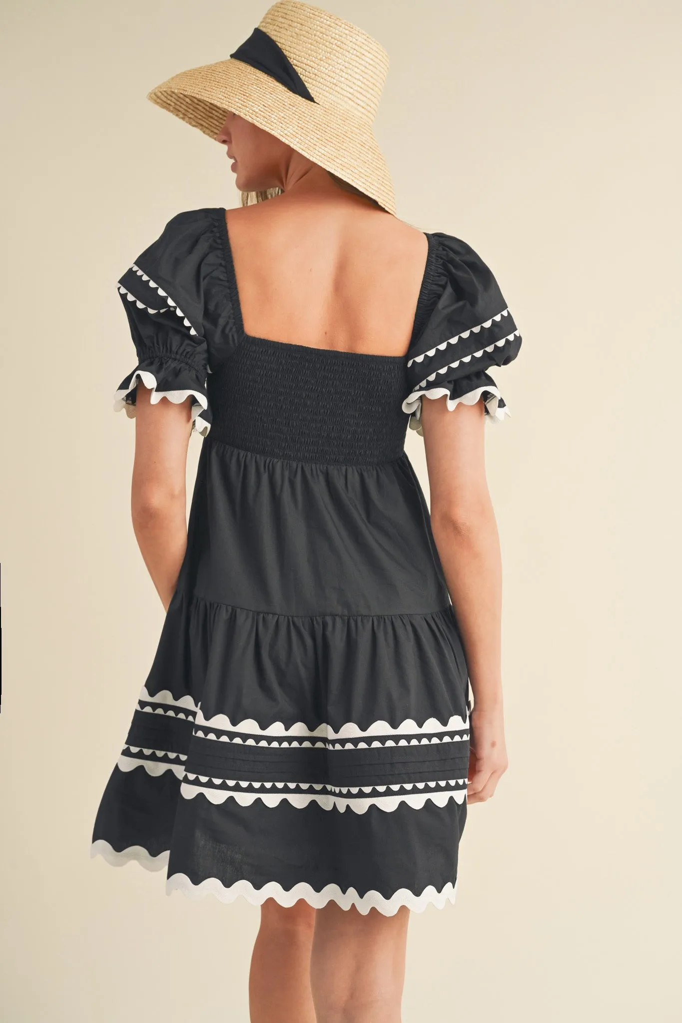 Dress | Ric Rac Black Pintuck