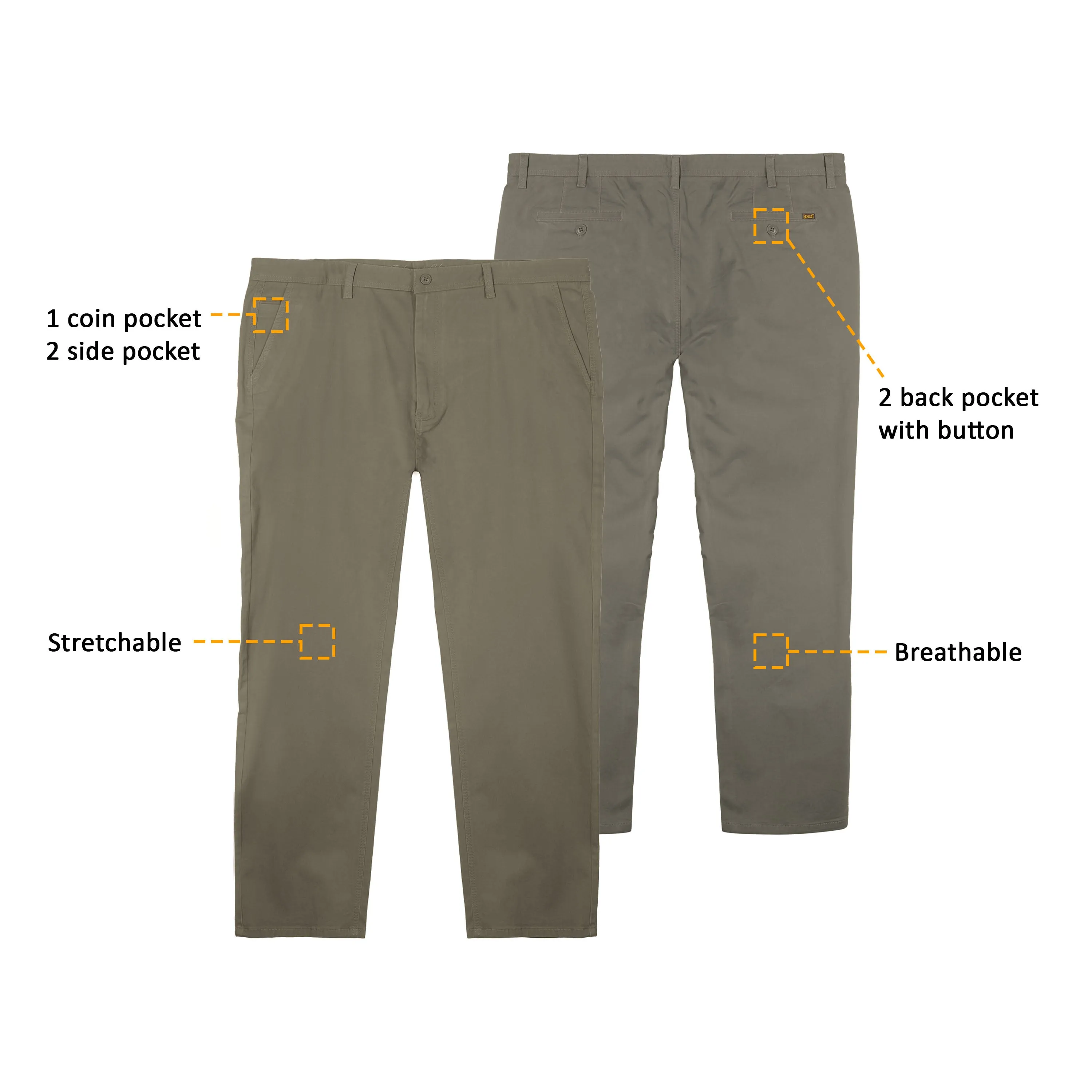 EXHAUST COTTON LONG PANTS [REGULAR FIT-PLUS SIZE] 1469
