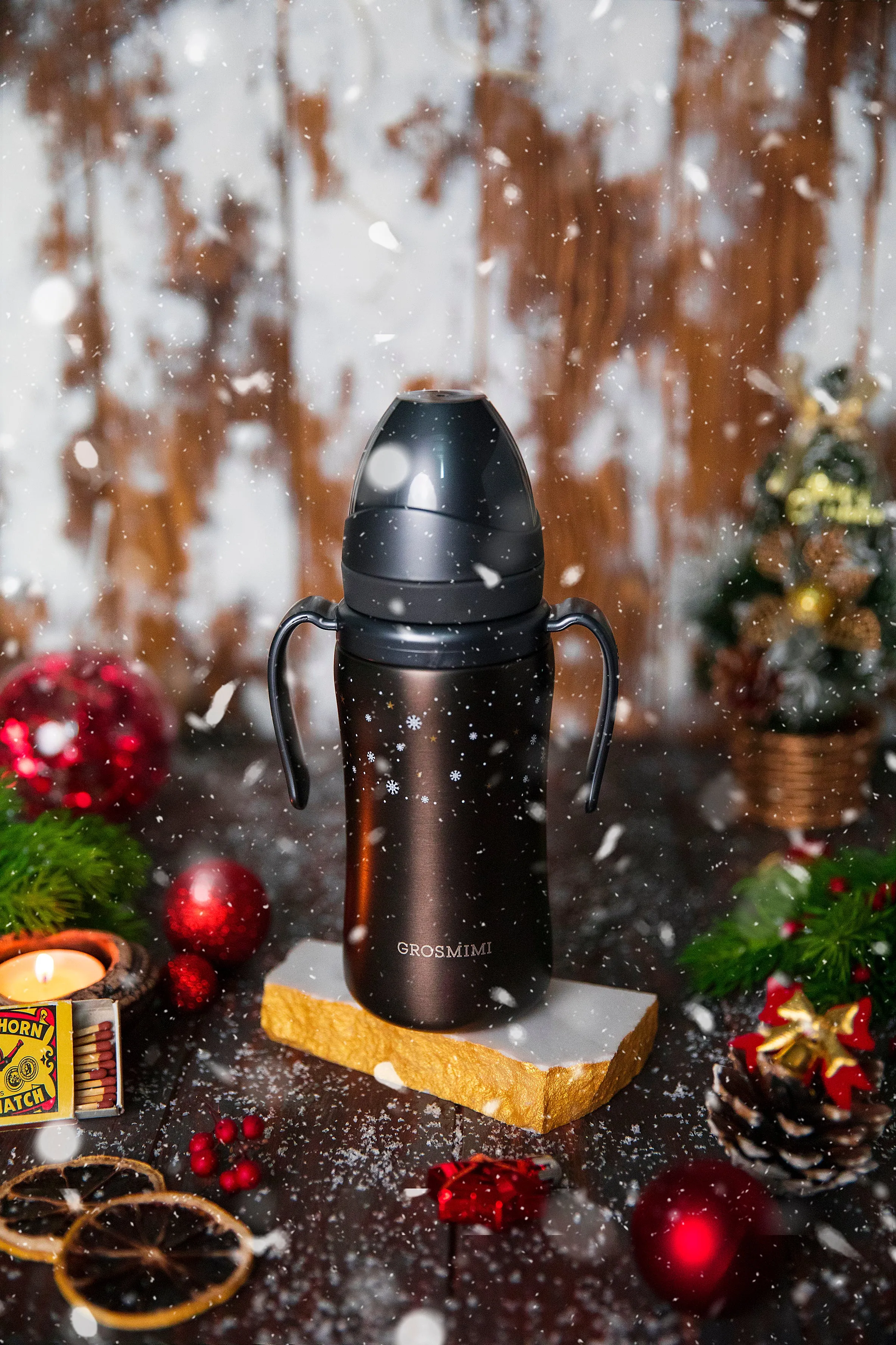 (Final Sale) Winter Edition Stainless Steel Straw Cup 300mL (10 Months )