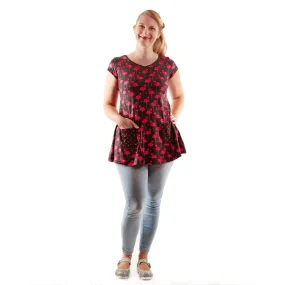 Flamingo Tunic Top With Pockets
