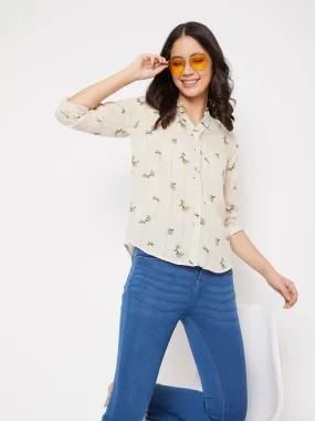 Floral Slim Fit Full Sleeves