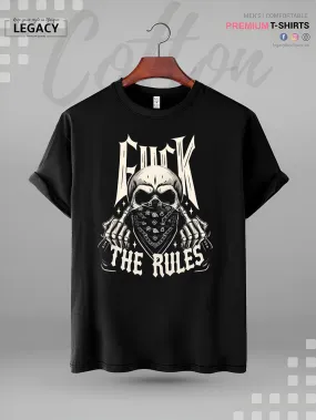 Fuck The Rules Print High Quality Mens Tshirt At A Resonable Price