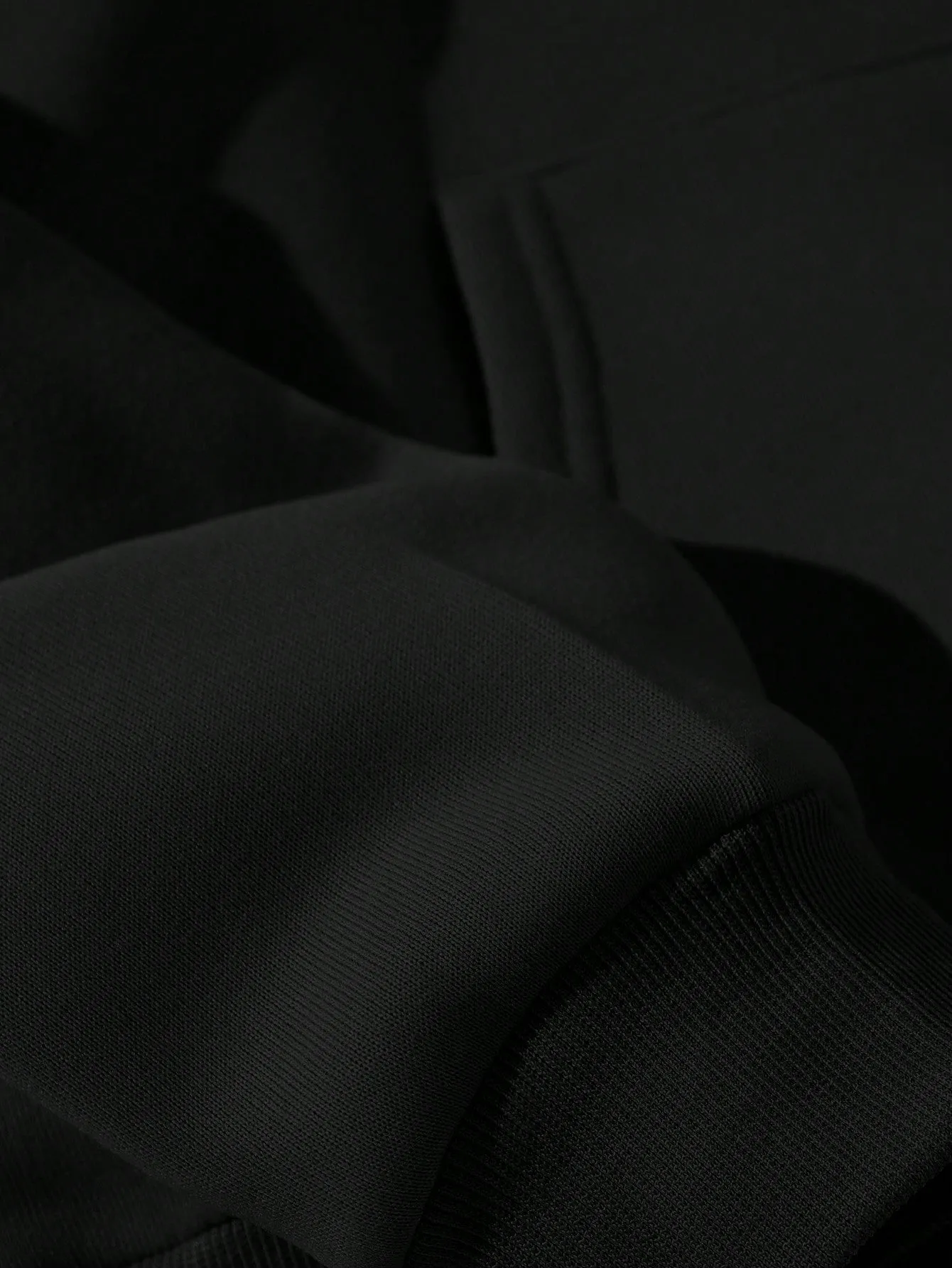 Ghost & Slogan Graphic Kangaroo Pocket Drawstring Thermal Hoodie FW23