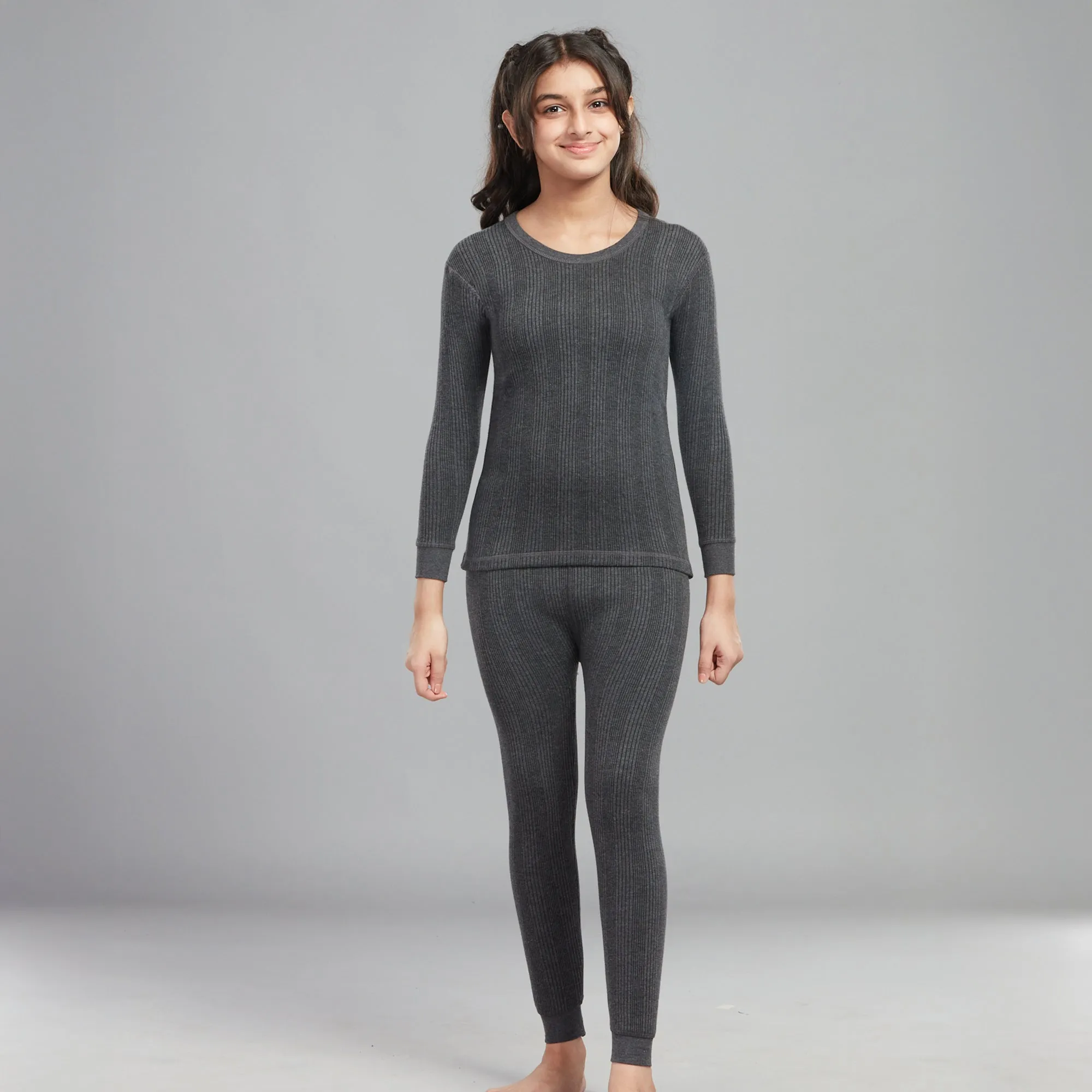 HINT KID'S THERMAL FLARE SMALL TROUSER CHARCOAL