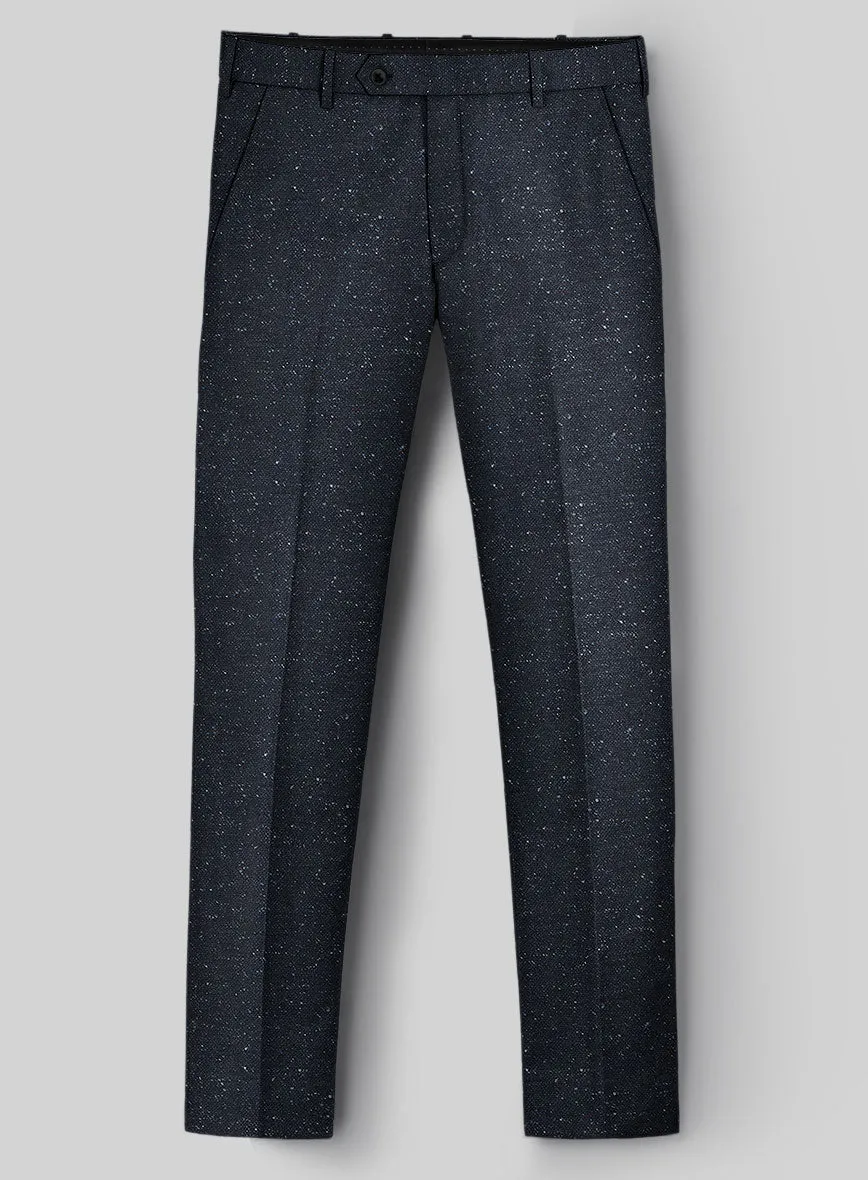 Italian Donegal Blue Wool Pants