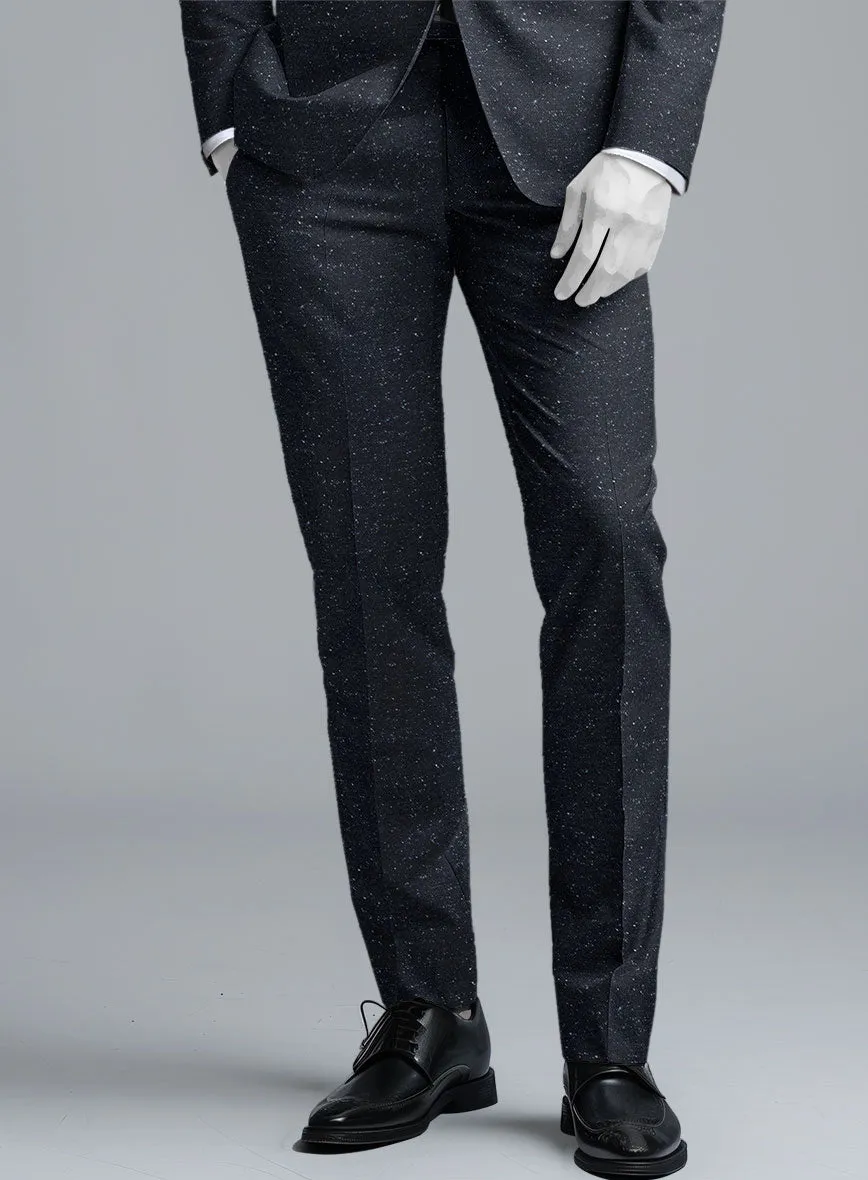 Italian Donegal Blue Wool Pants