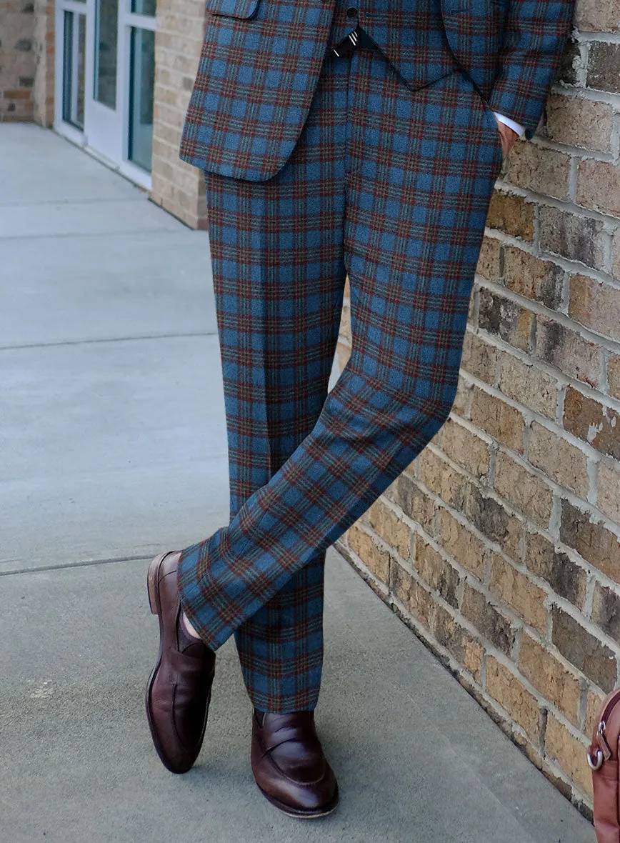 Italian Egor Checks Tweed Pants