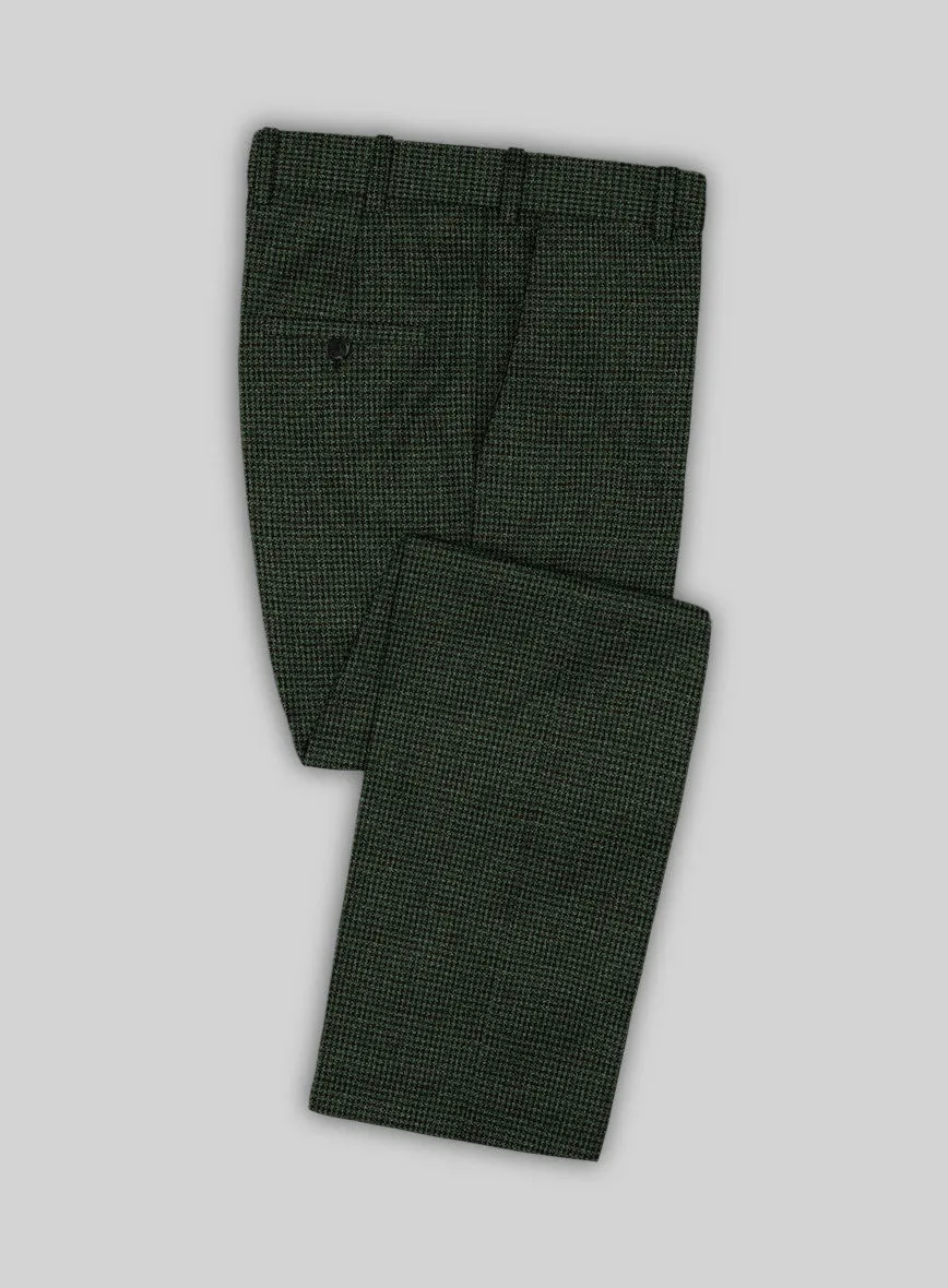 Italian Equiel Green Wool Pants