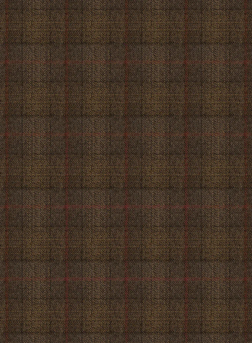 Italian Fiani Checks Tweed Pants