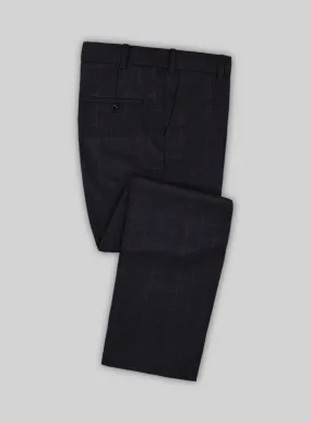 Italian Heliar Midnight Blue Wool Pants