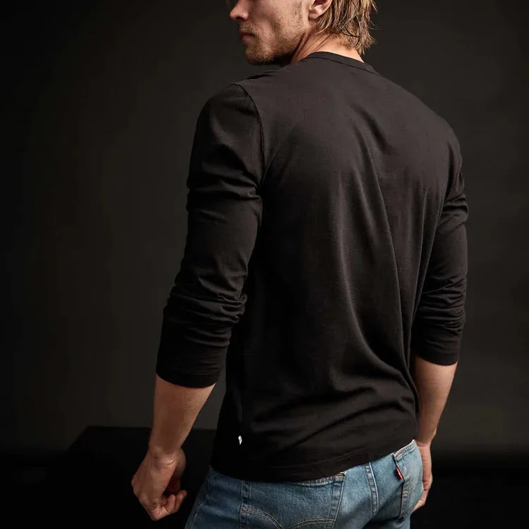 JAMES PERSE MENS LONG SLEEVE CREW TEE- 5 COLORS