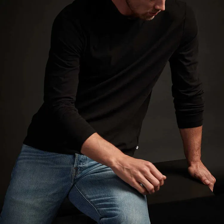 JAMES PERSE MENS LONG SLEEVE CREW TEE- 5 COLORS