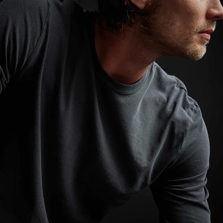 JAMES PERSE MENS LONG SLEEVE CREW TEE- 5 COLORS