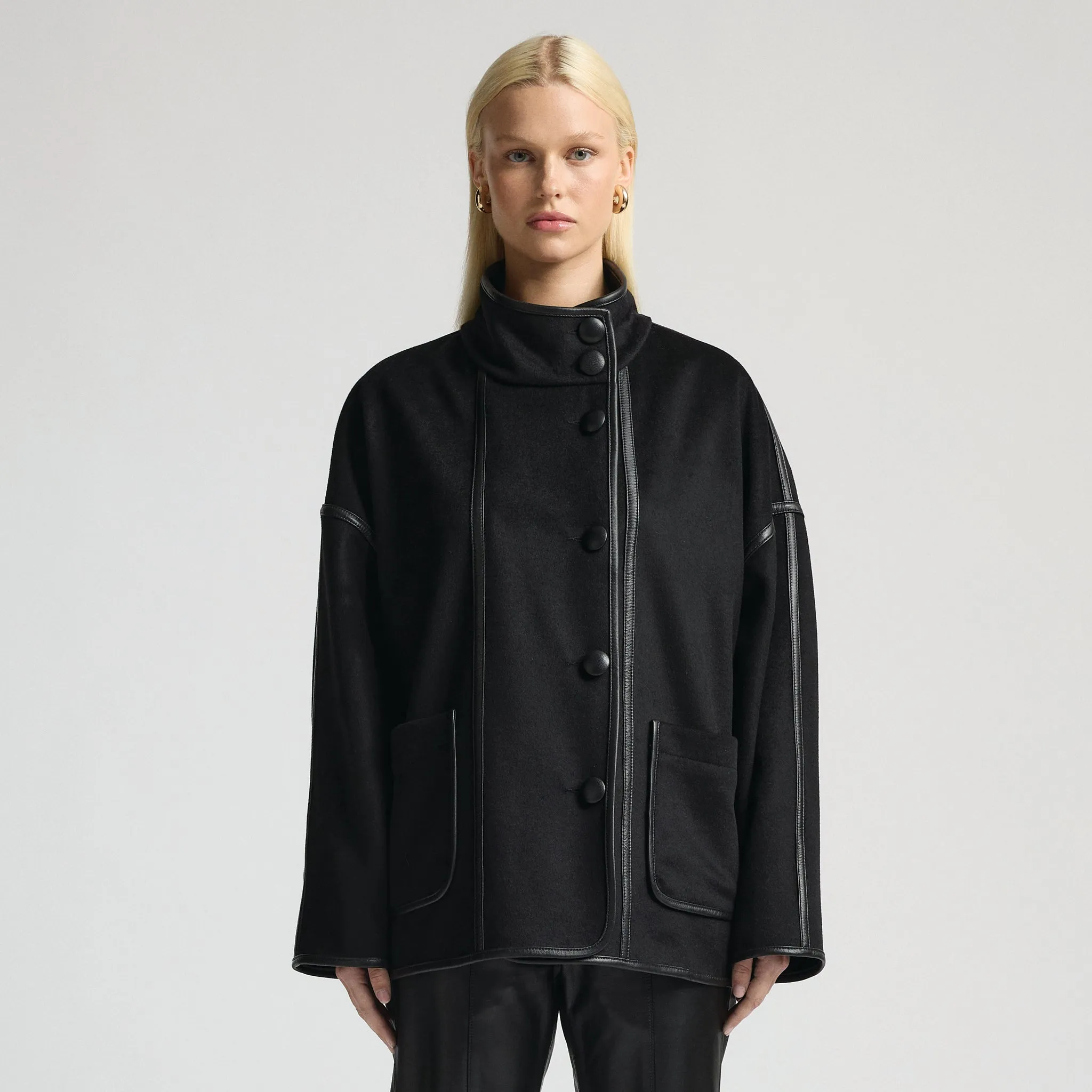 Jasmine Coat - Jet Black