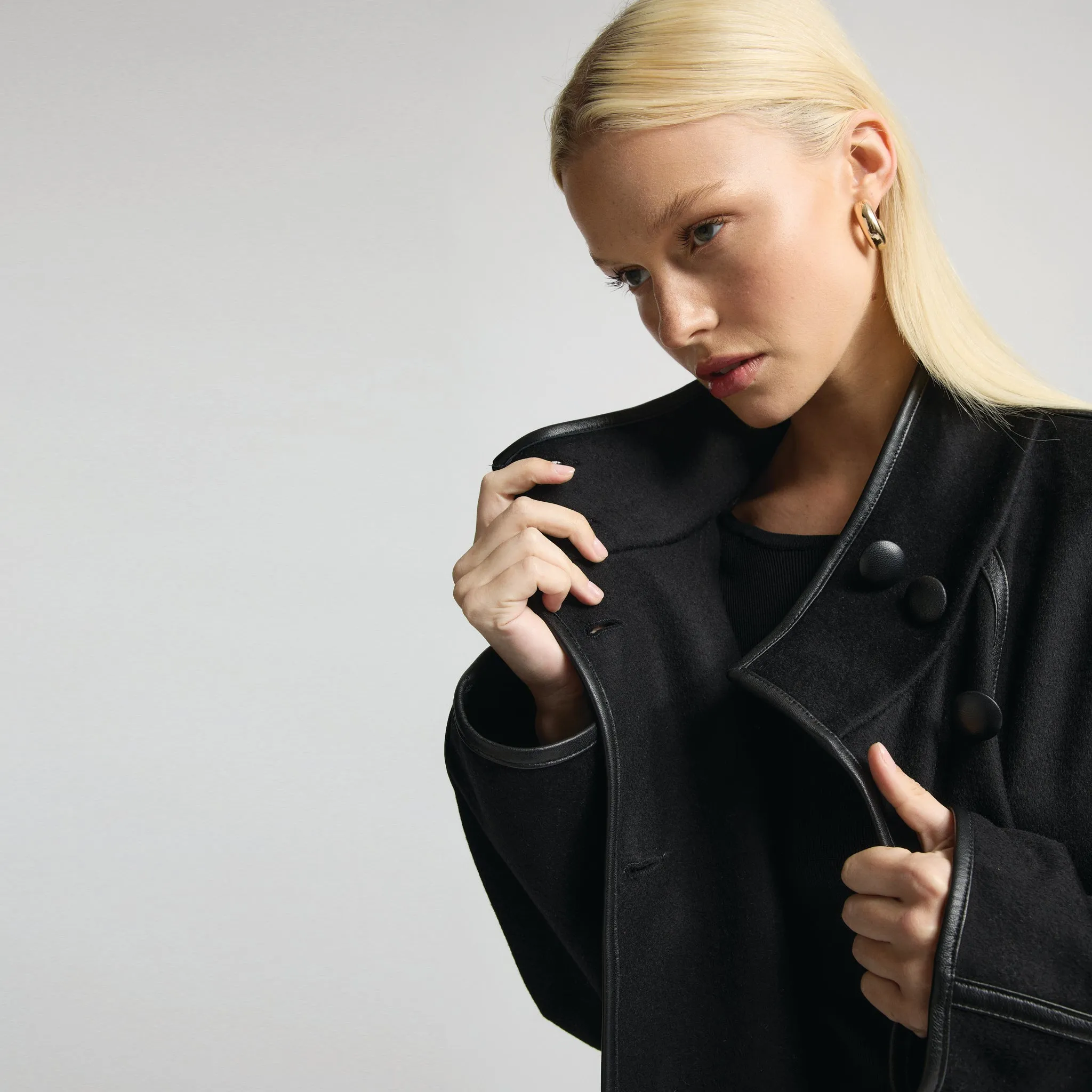 Jasmine Coat - Jet Black