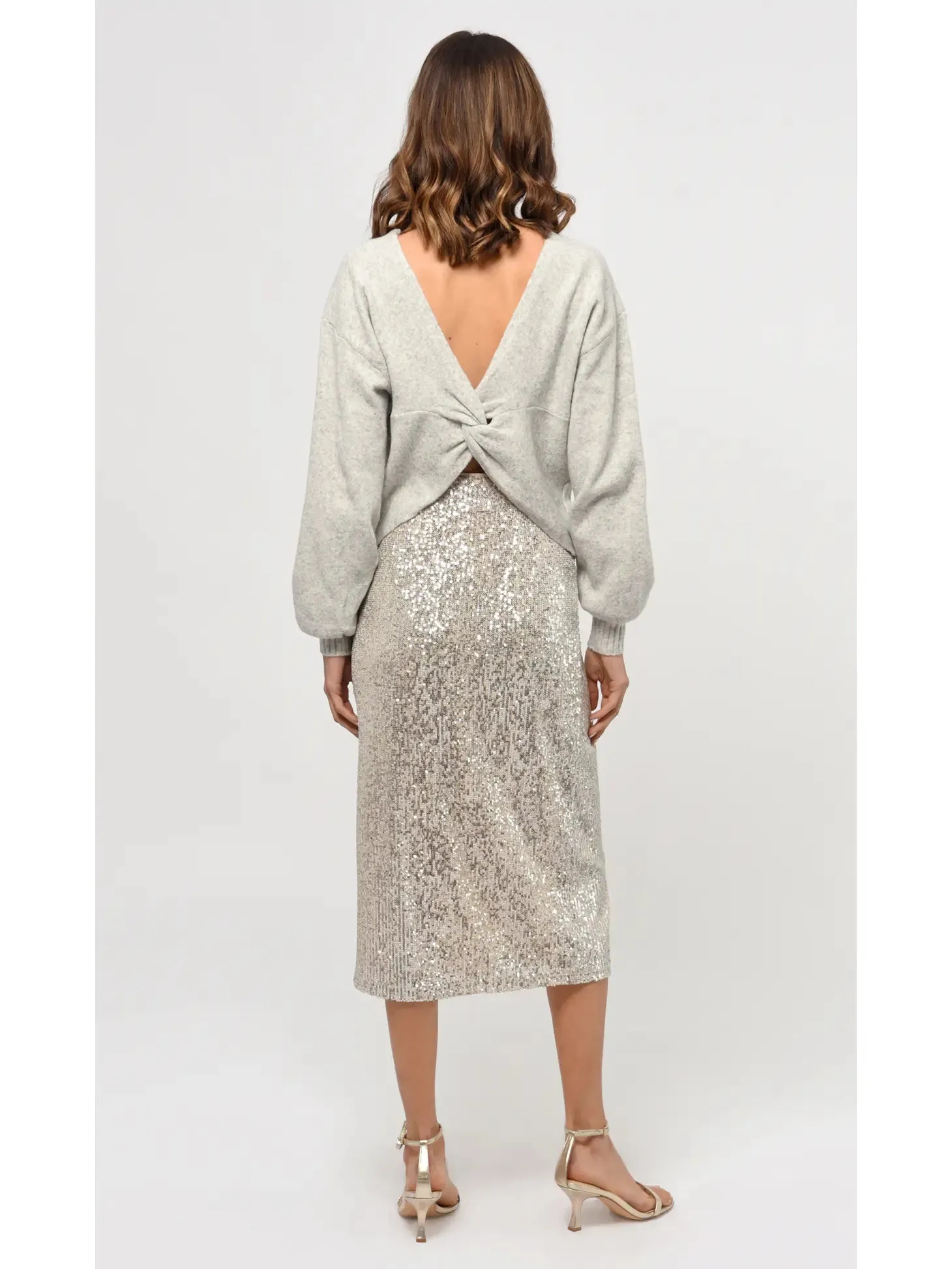 Karla Sequins Midi Skirt