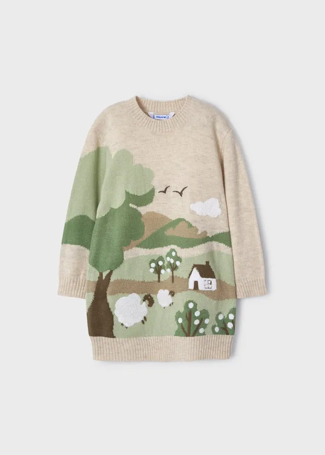 Knit Girls Dress | Mayoral
