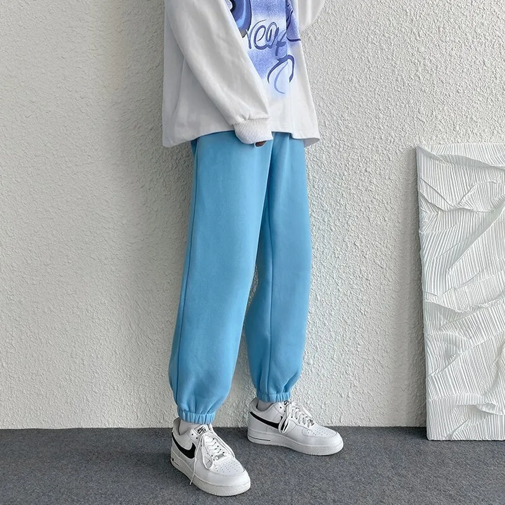 LAPPSTER Men Solid Streetwear Sweat Pants 2021 Autumn Mens Hip Hop Joggers Pants Overalls Male Black Fashions Pockets Trousers