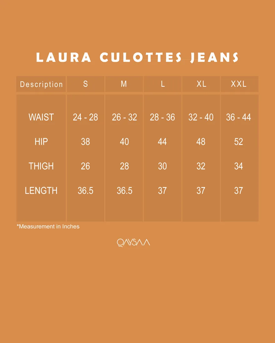 Laura Culottes Jeans (Cream)