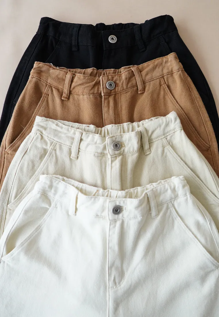 Laura Culottes Jeans (Cream)