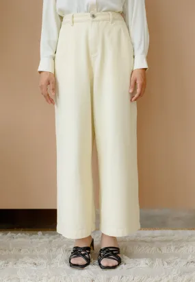 Laura Culottes Jeans (Cream)