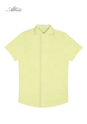 Lemon De' Sol Seersucker Short Sleeve Shirt