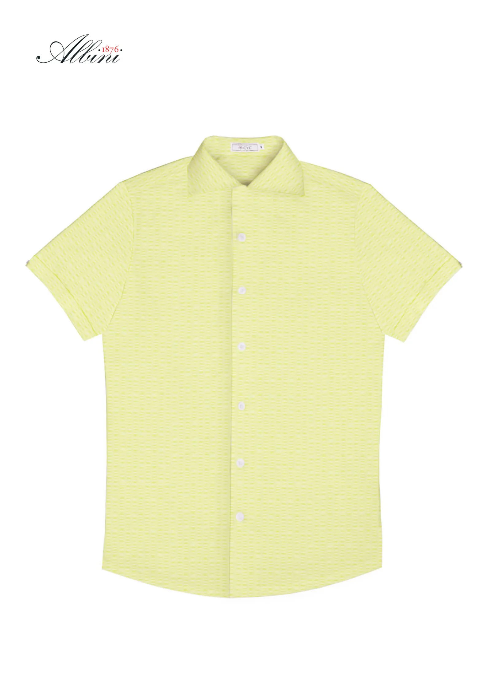 Lemon De' Sol Seersucker Short Sleeve Shirt
